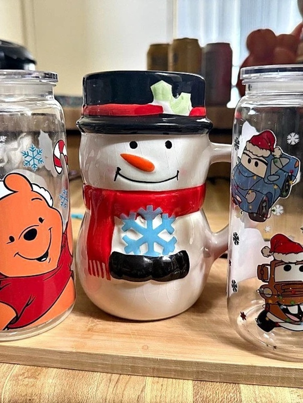 Holiday Drinkware Set Clear & Red